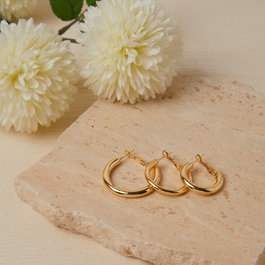 Heliophilia Silver Pendientes de Metal Dorados